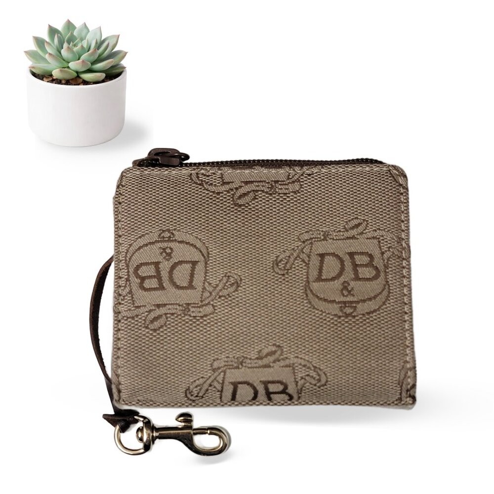 Dooney & Bourke DB Signature East West Tote Set Bag Wallet Keychain Purse - Picture 6 of 10